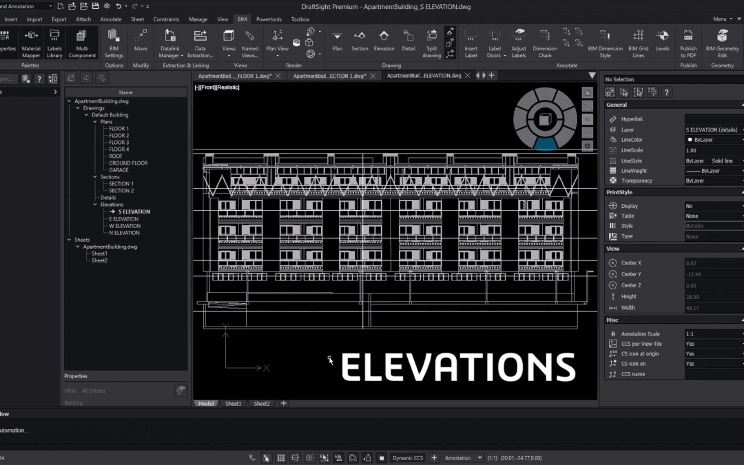 Discover BIM in DraftSight 2025 SP01: Built to Empower AEC Professionals